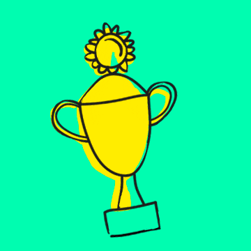 Animated gif of an award
