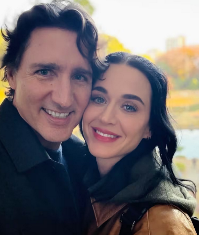 Trudeau poses for a photo with Perry in Tokyo, Japan in this photo posted on Perry's Instagram