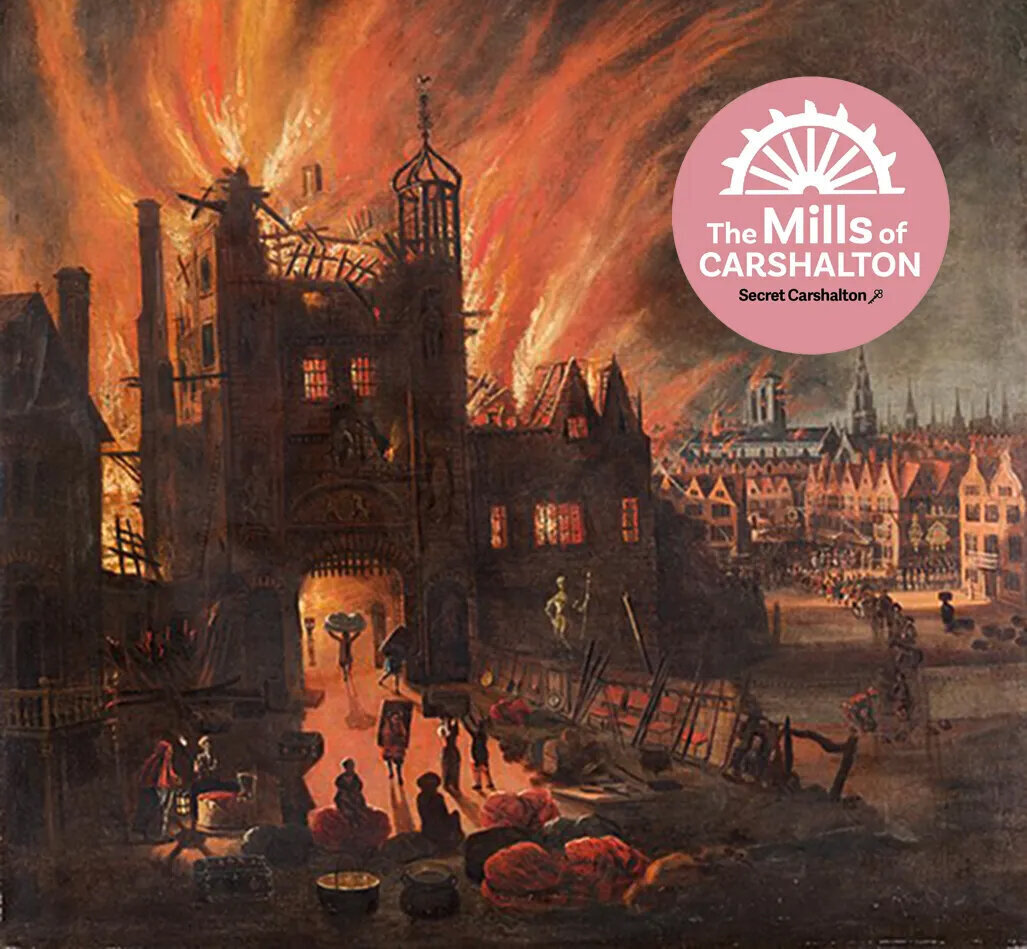 Hackbridge watermill extinguishes the Great Fire of London!