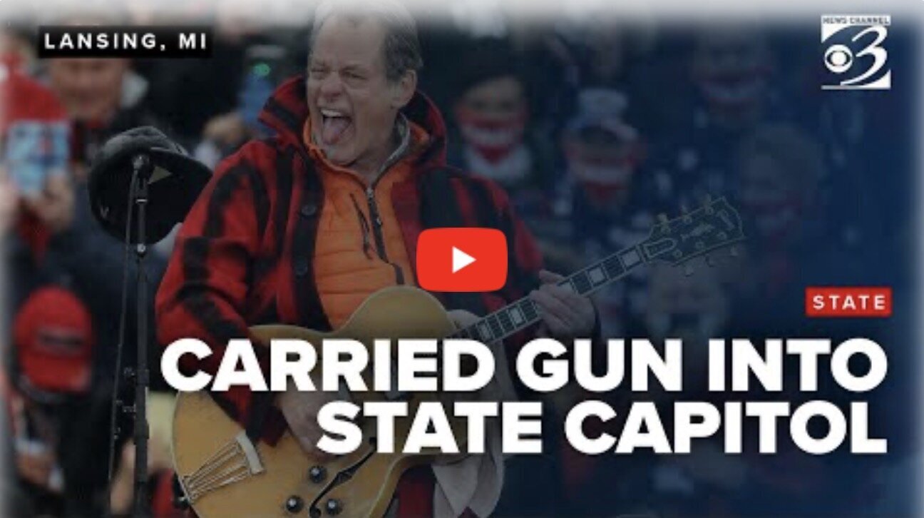 Ted Nugent Enters Michigan State Capitol While Armed, Sparks Renewed Debate Over Armed Carry Policies ~ VIDEO