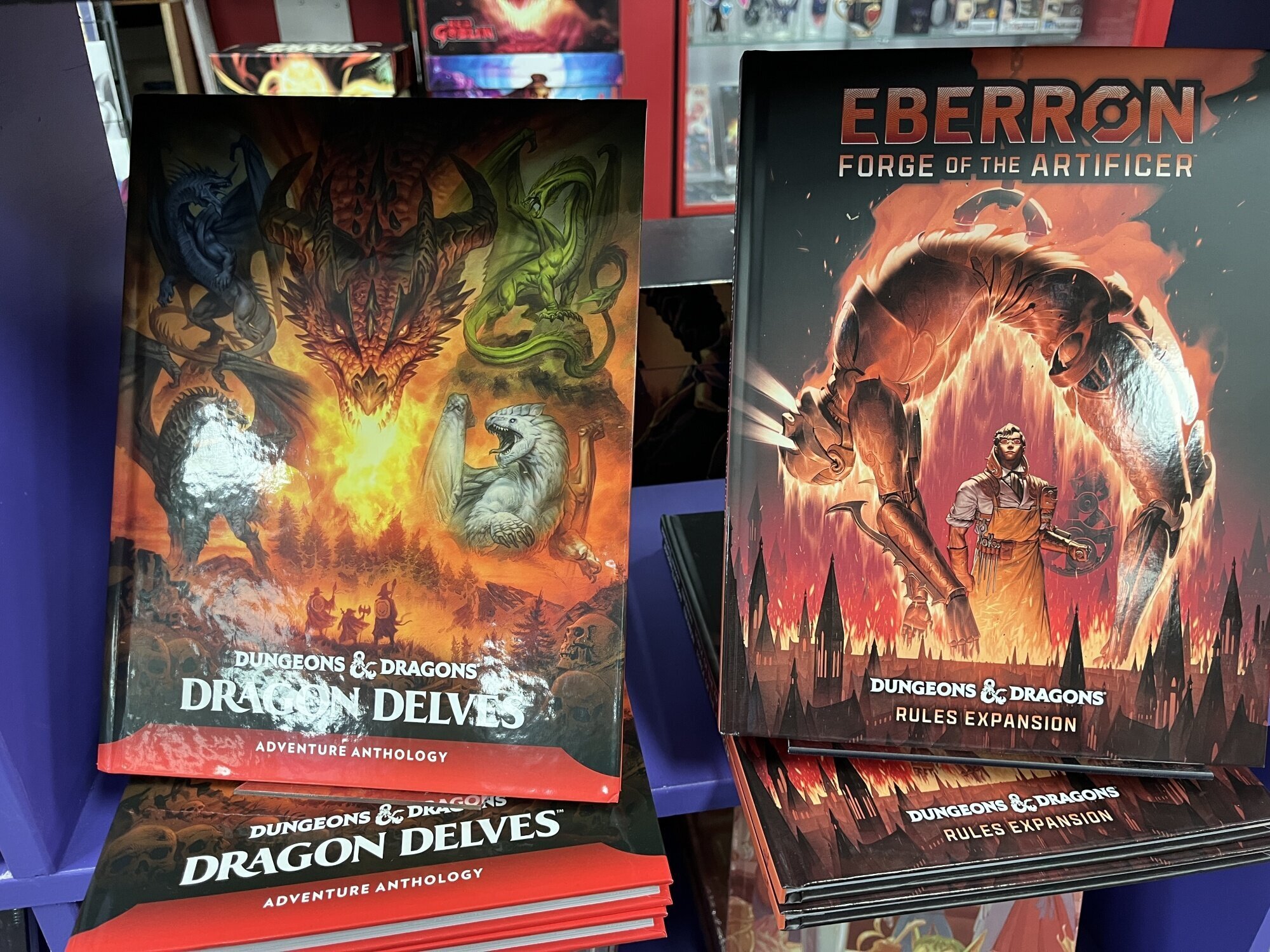 Covers of new D&D books