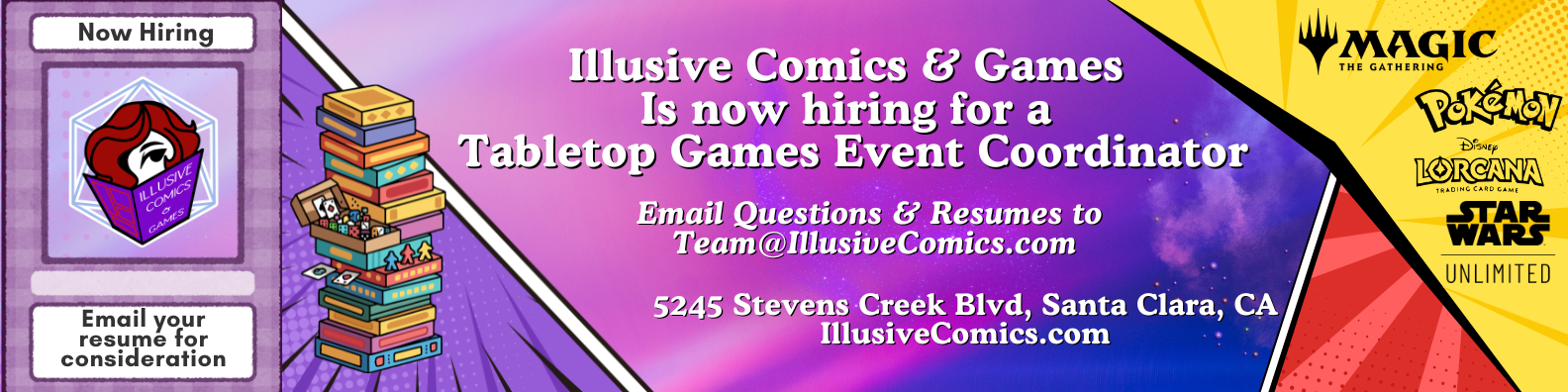 Banner announcing that we are hiring for an Event Coordinator