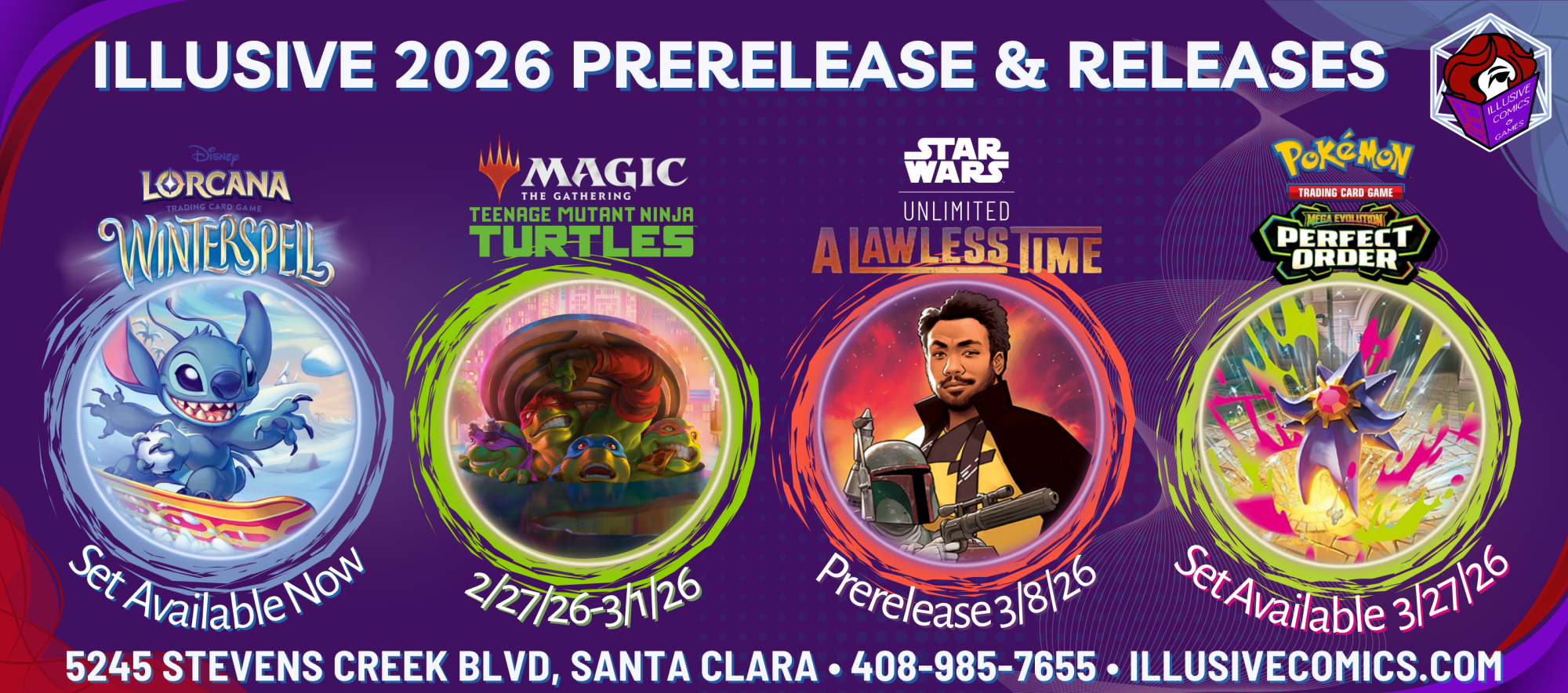 Banner for upcoming TCG events