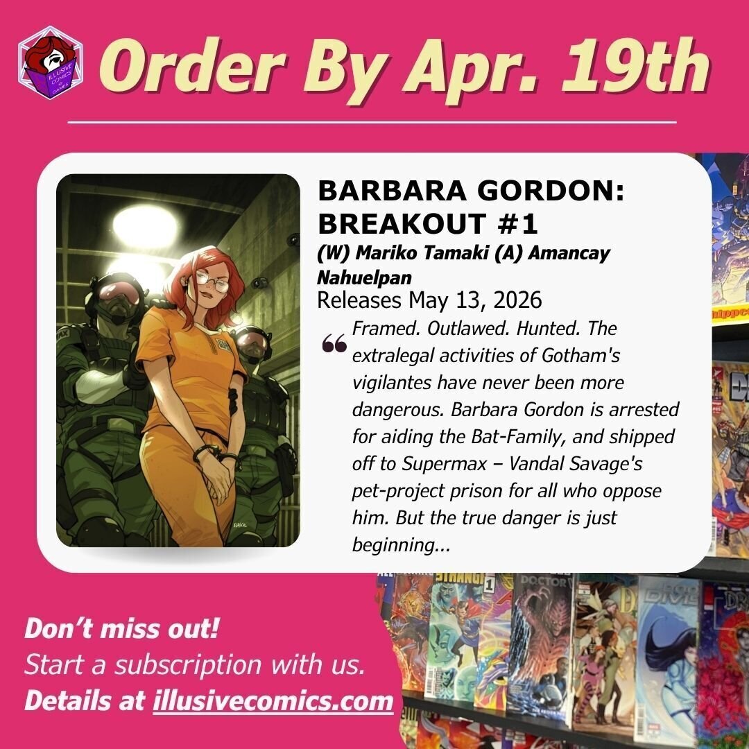 Marketing banner for Barbara Gordon Breakout #1