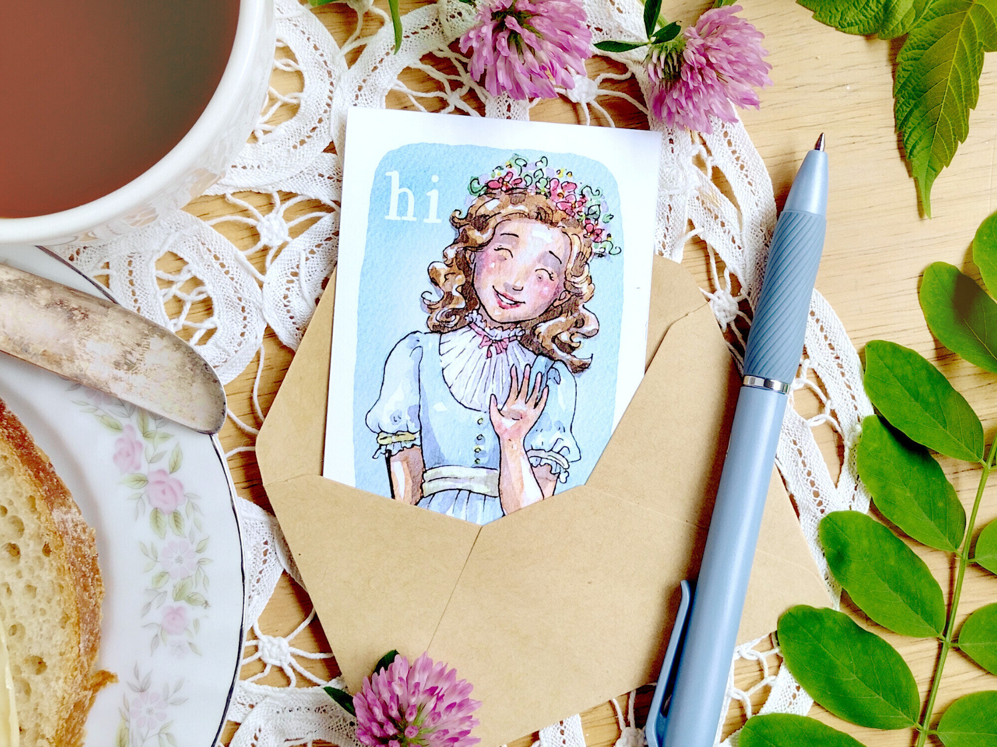 Nettles and Lace Greeting Cards