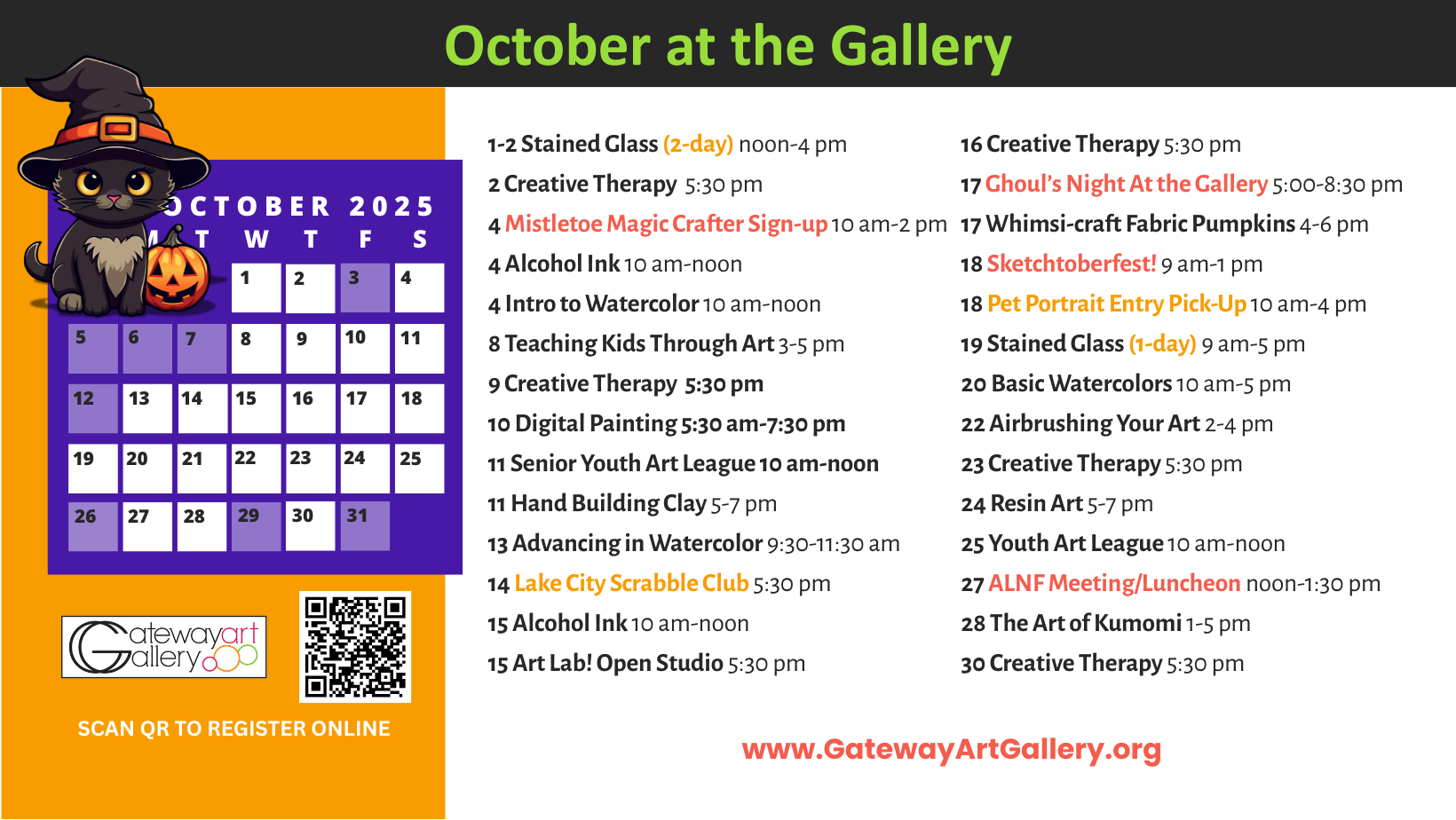 October calendar