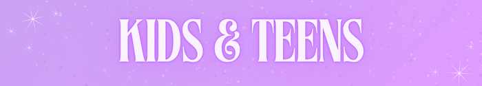 Purple banner reading KIDS & TEENS