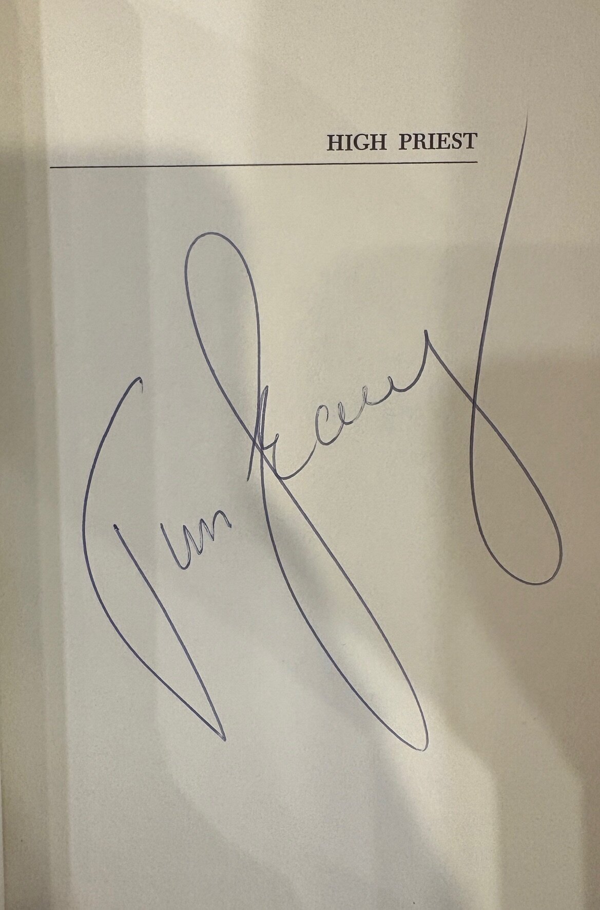 Timothy Leary signature