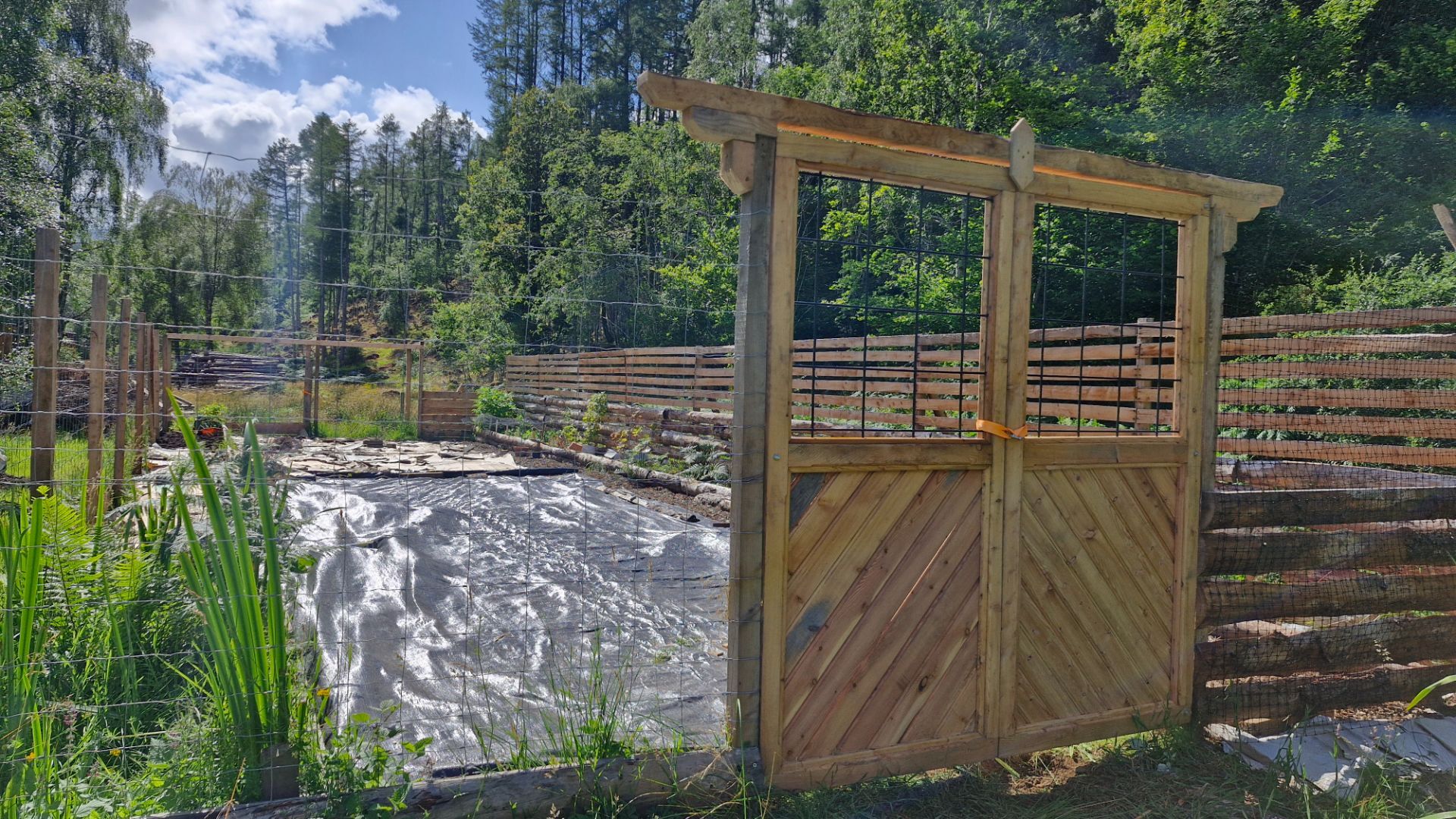 The raised bed area at Glengarry Community Gardens