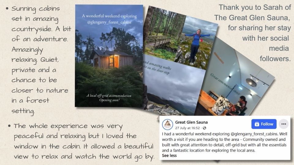 A few comments from our early bird guests