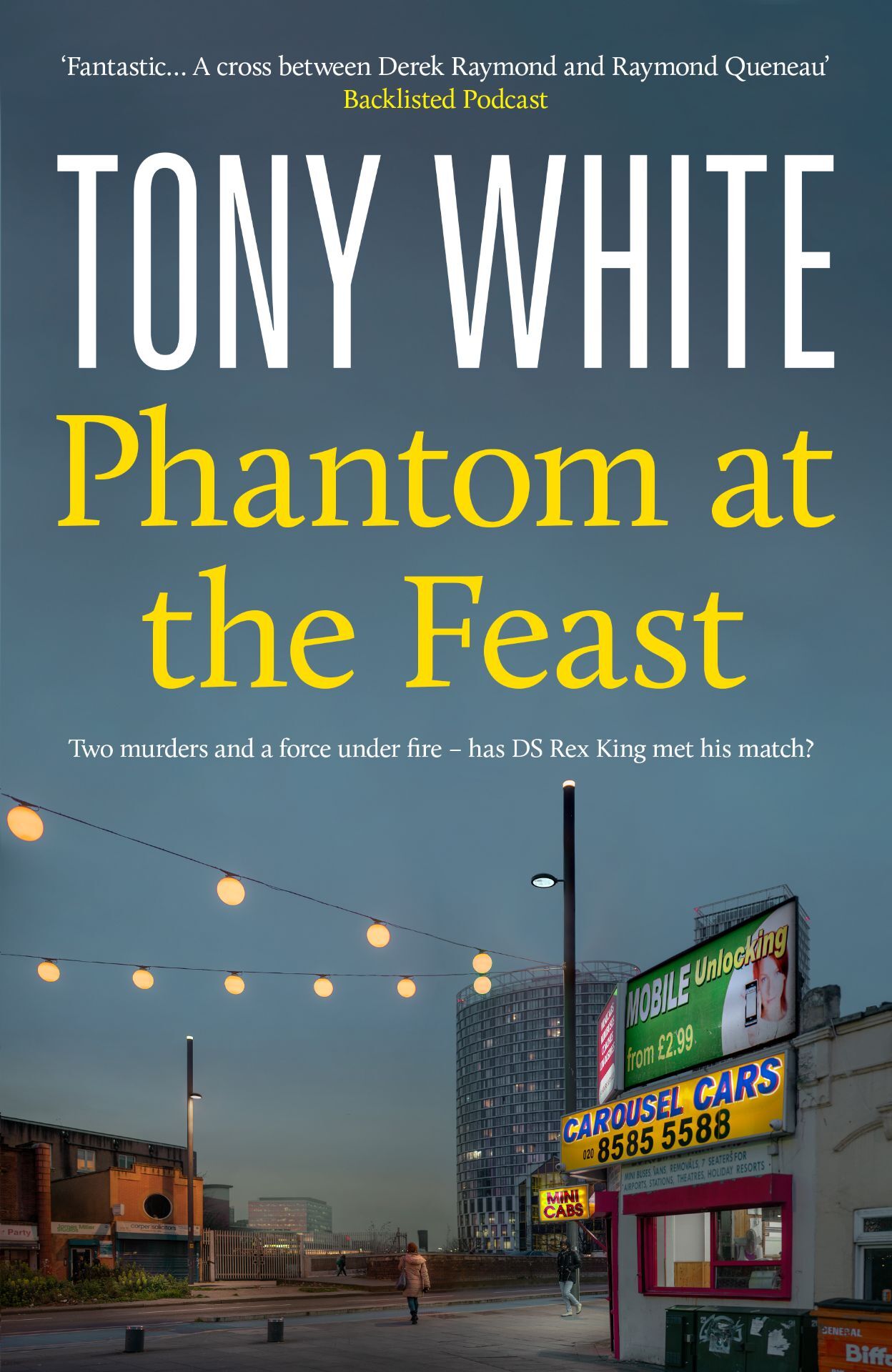 Book cover for 'Phantom at the Feast' by Tony White