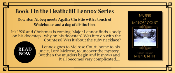Book cover for Murder at Melrose Court by Katherine Baugh Menuhin