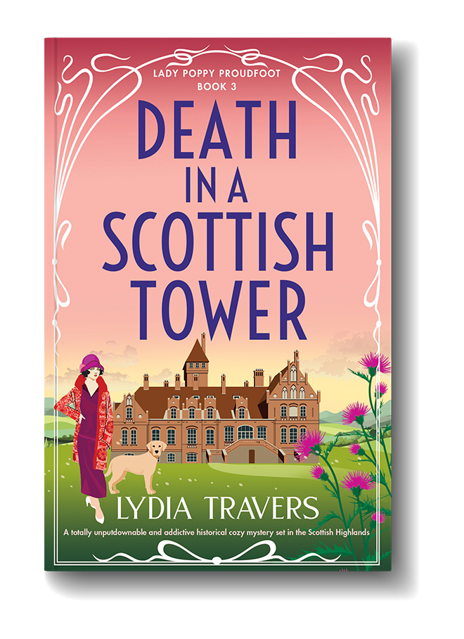 Book cover for 'Death in a Scottish Tower'