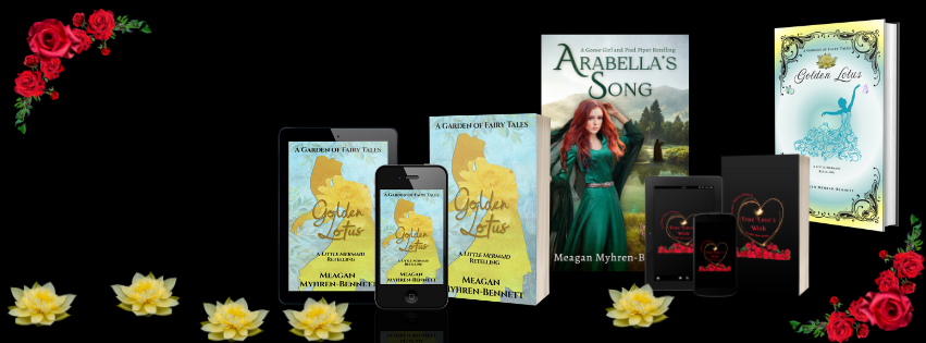 Cover art for Golden Lotus and Arabella's Song by Meagan Myhren-Bennett