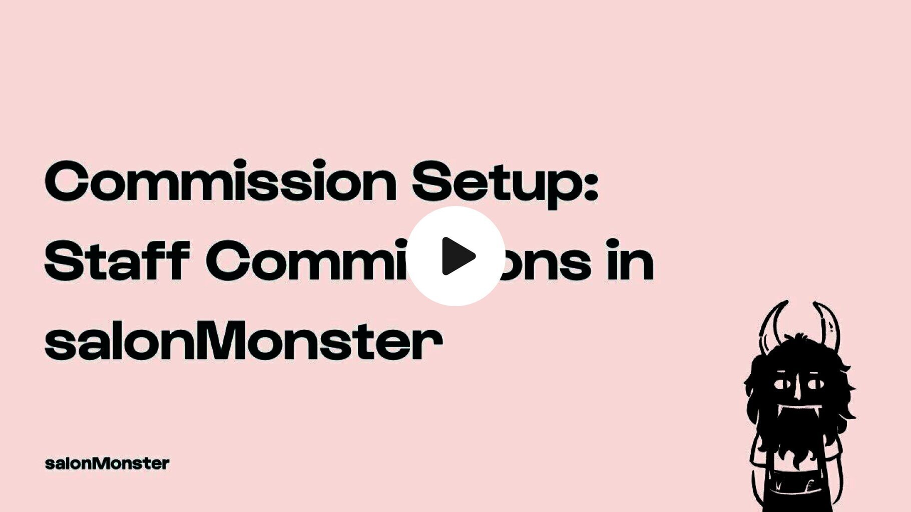 Commission Setup: Staff Commissions in salonMonster