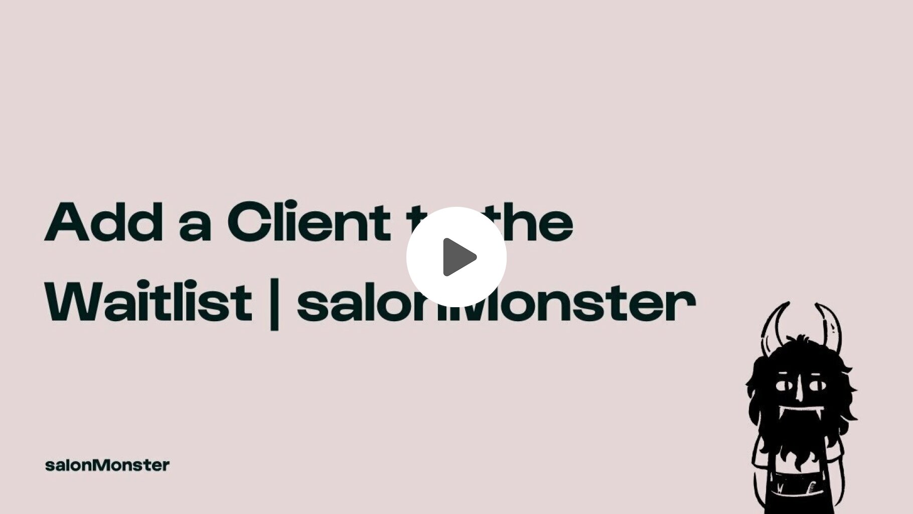 Add a Client to the Waitlist | salonMonster