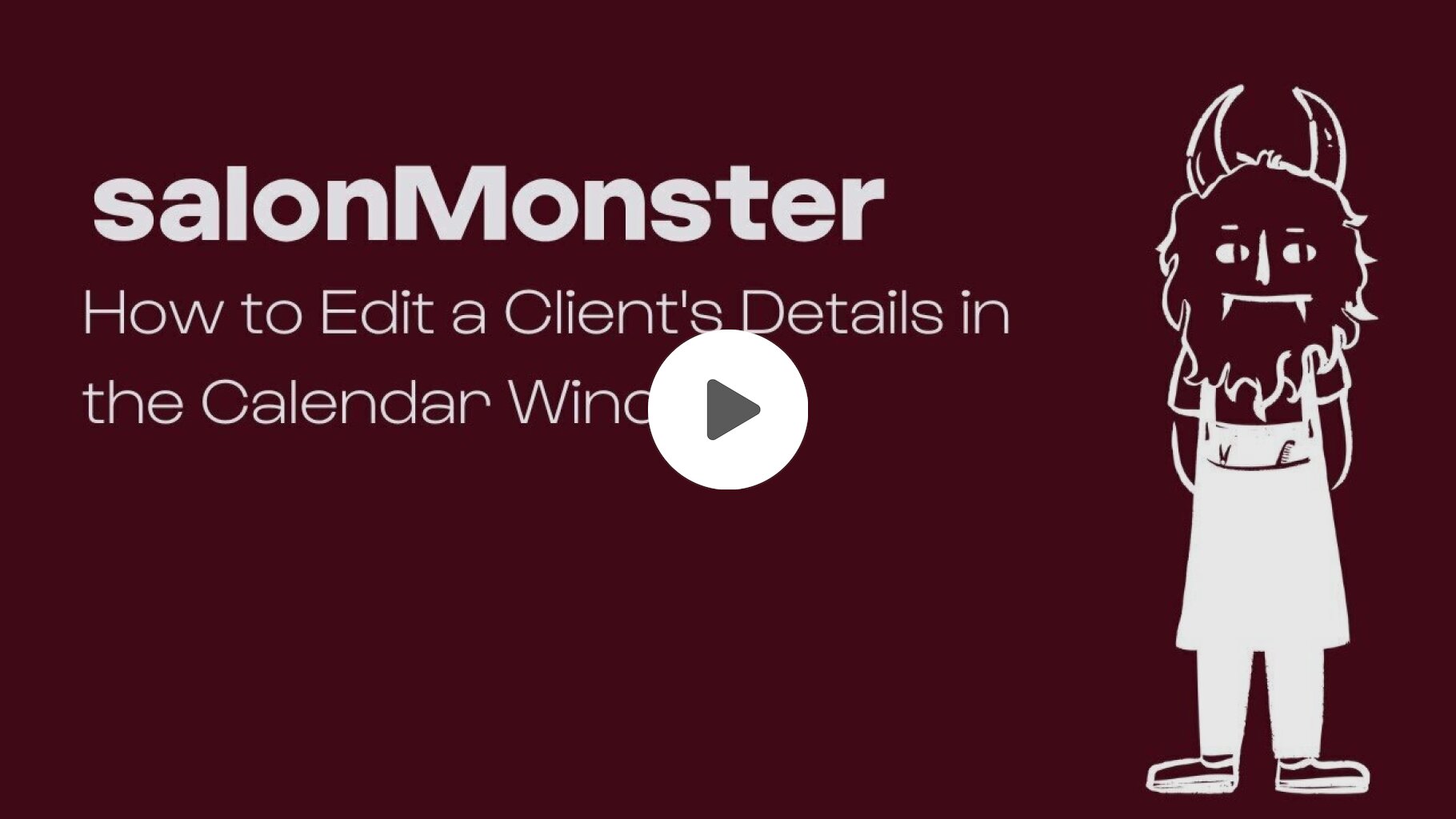 How to Edit a Client's Details in the Calendar Window