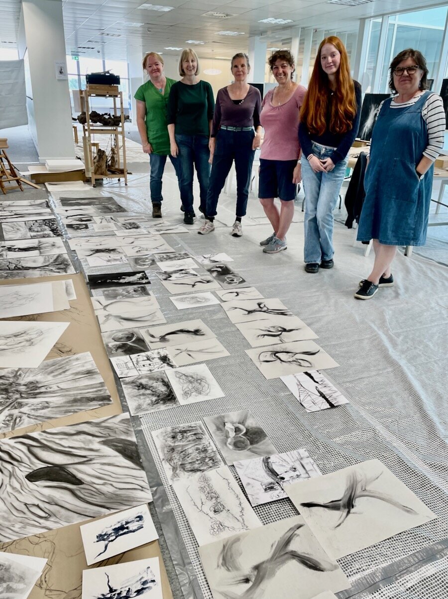 Dusty hands and big smiles after the workshop