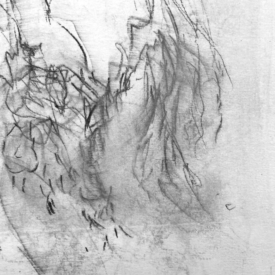 The versatility of a burnt stick