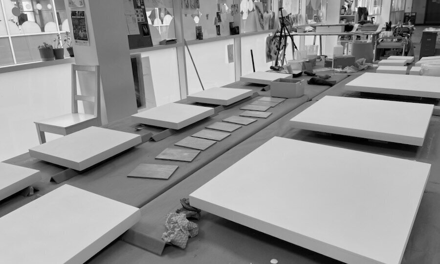 Panels prepped and waiting