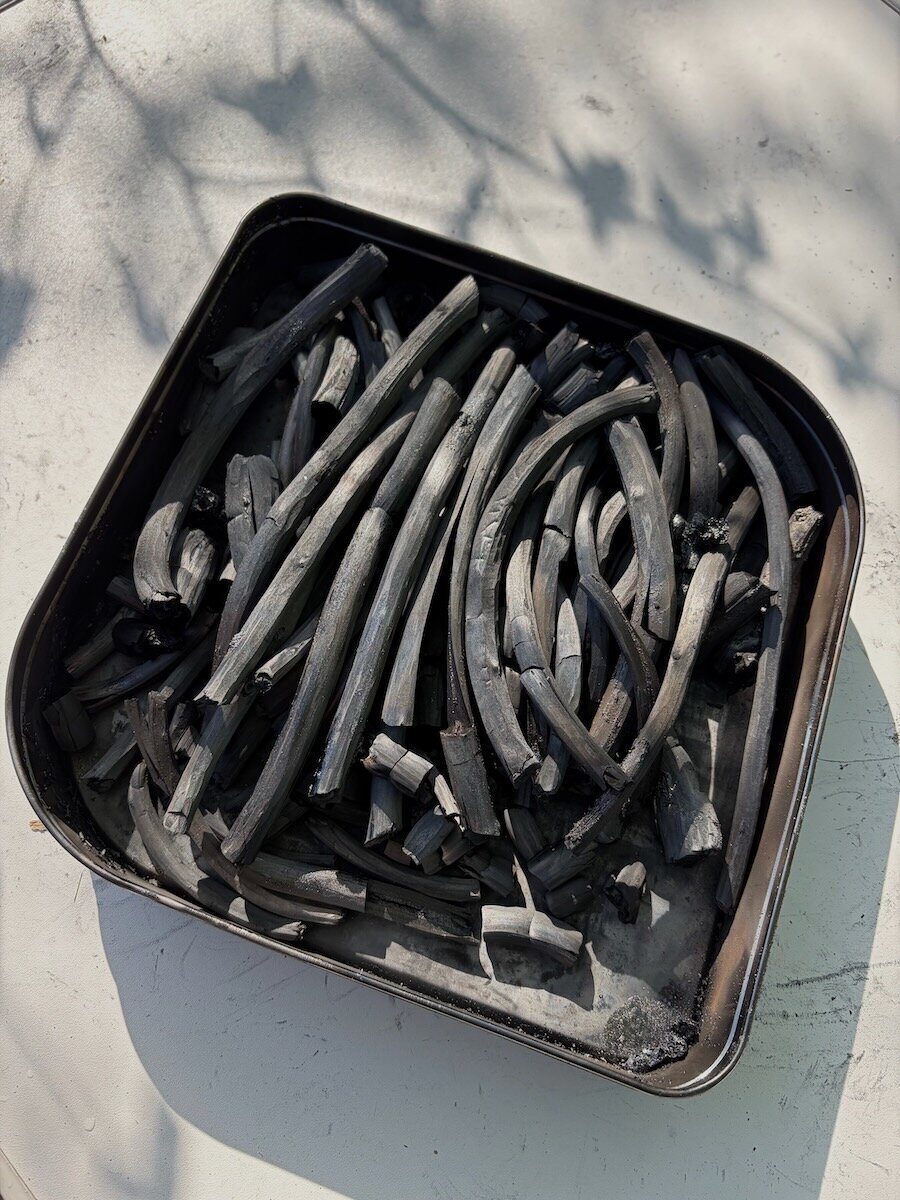 Very locally made charcoal