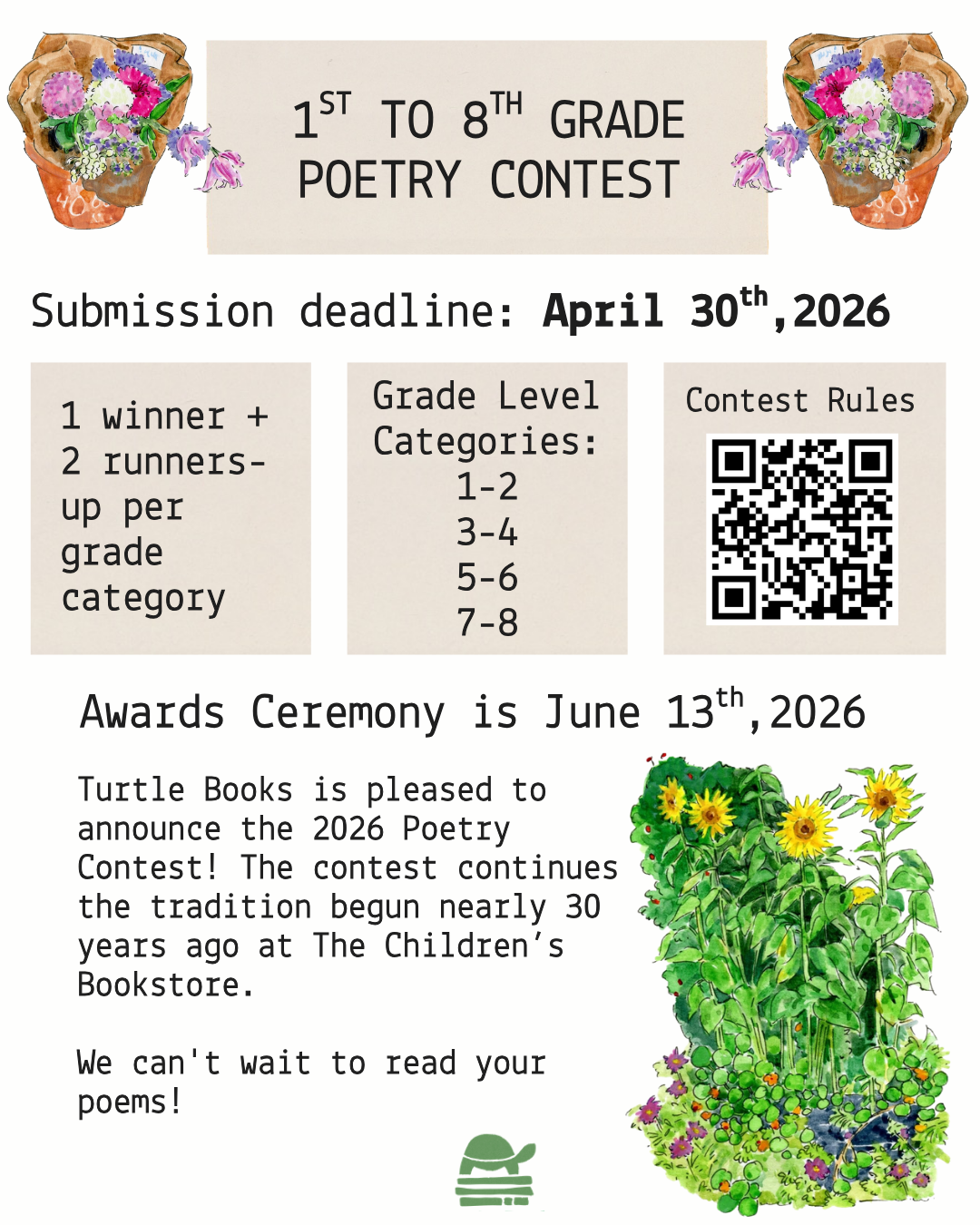 flier for poetry contest