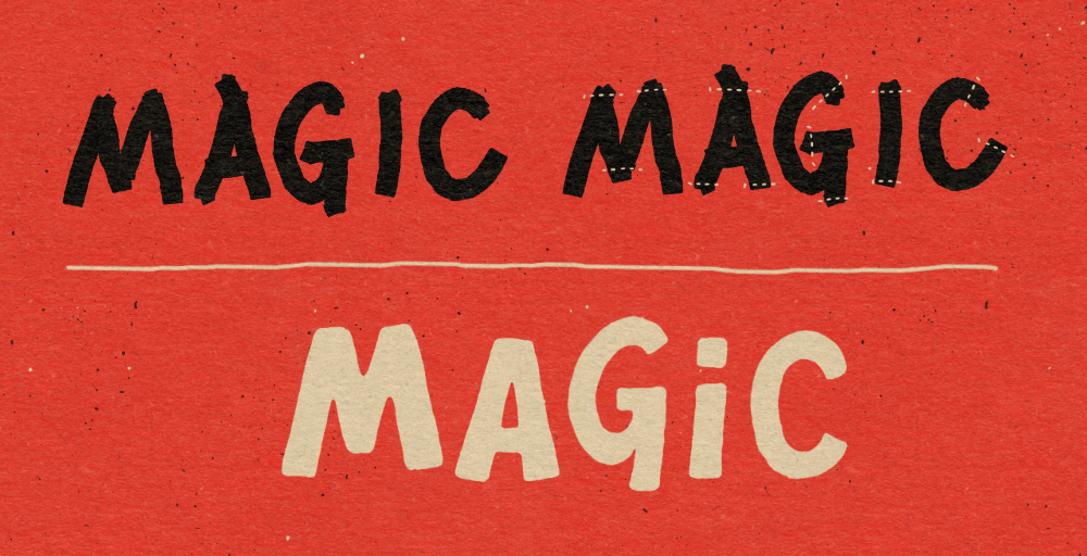 Magic created using brushes
