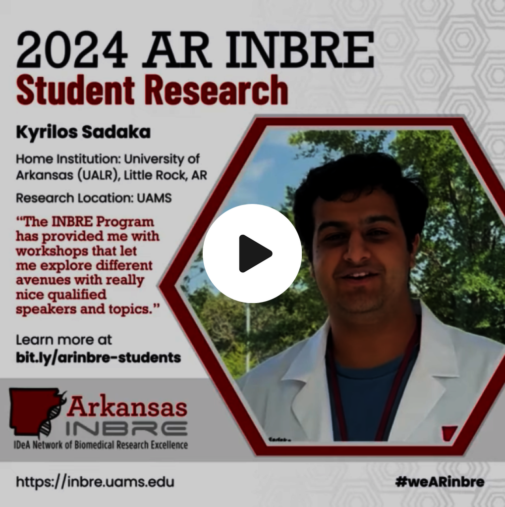 AR INBRE 2024 Summer Students: Kylee Sabella
