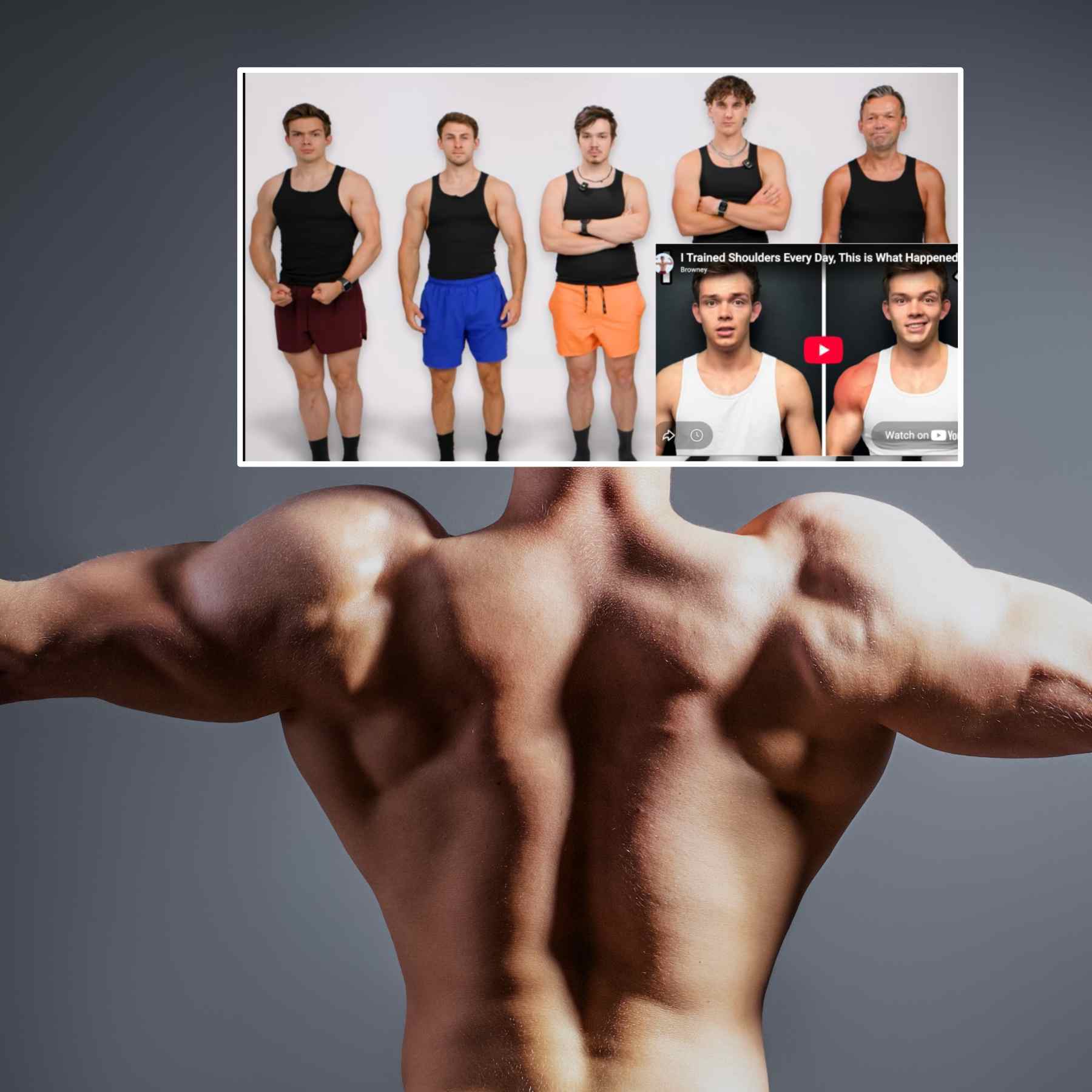 5 men in singlets