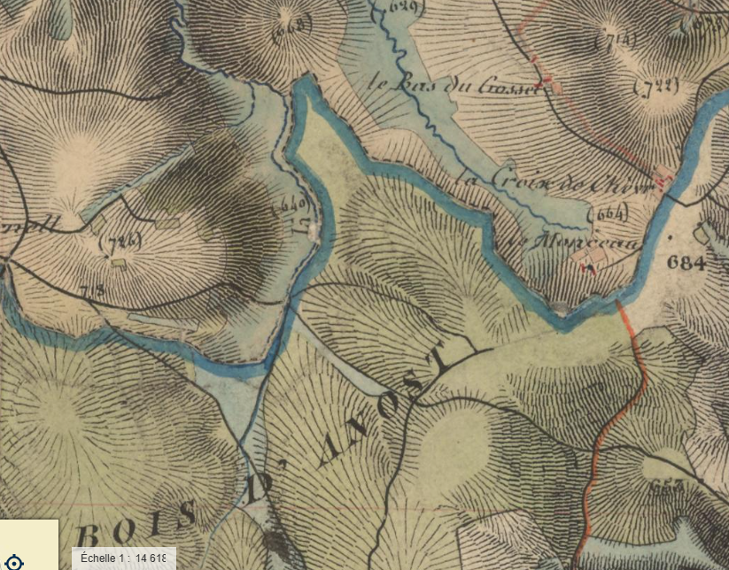 carte Etat-major 1820