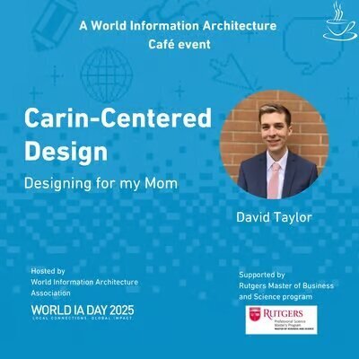 Poster for upcoming World IA Cafe talk