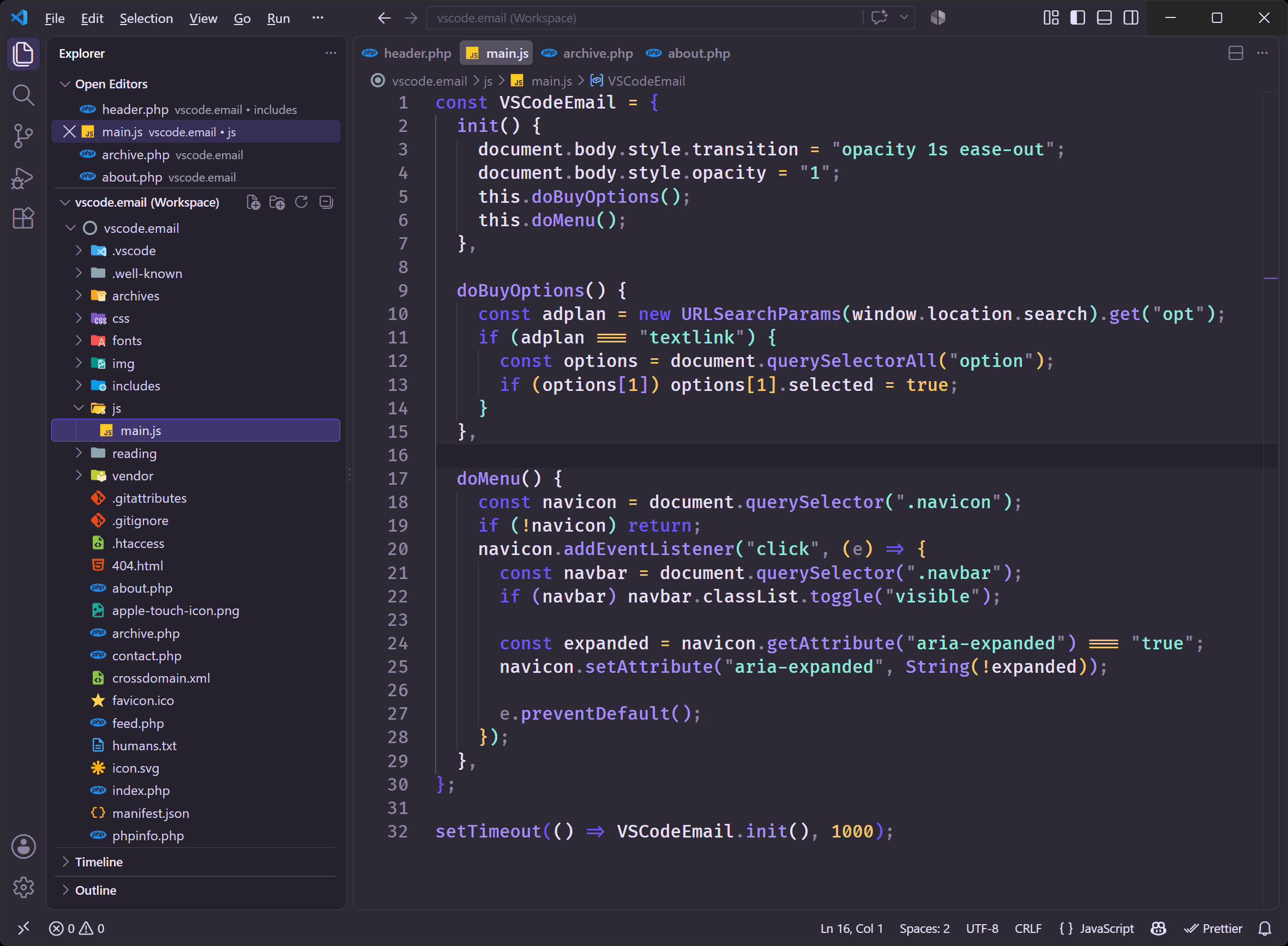 Codex Palette Themes for VS Code