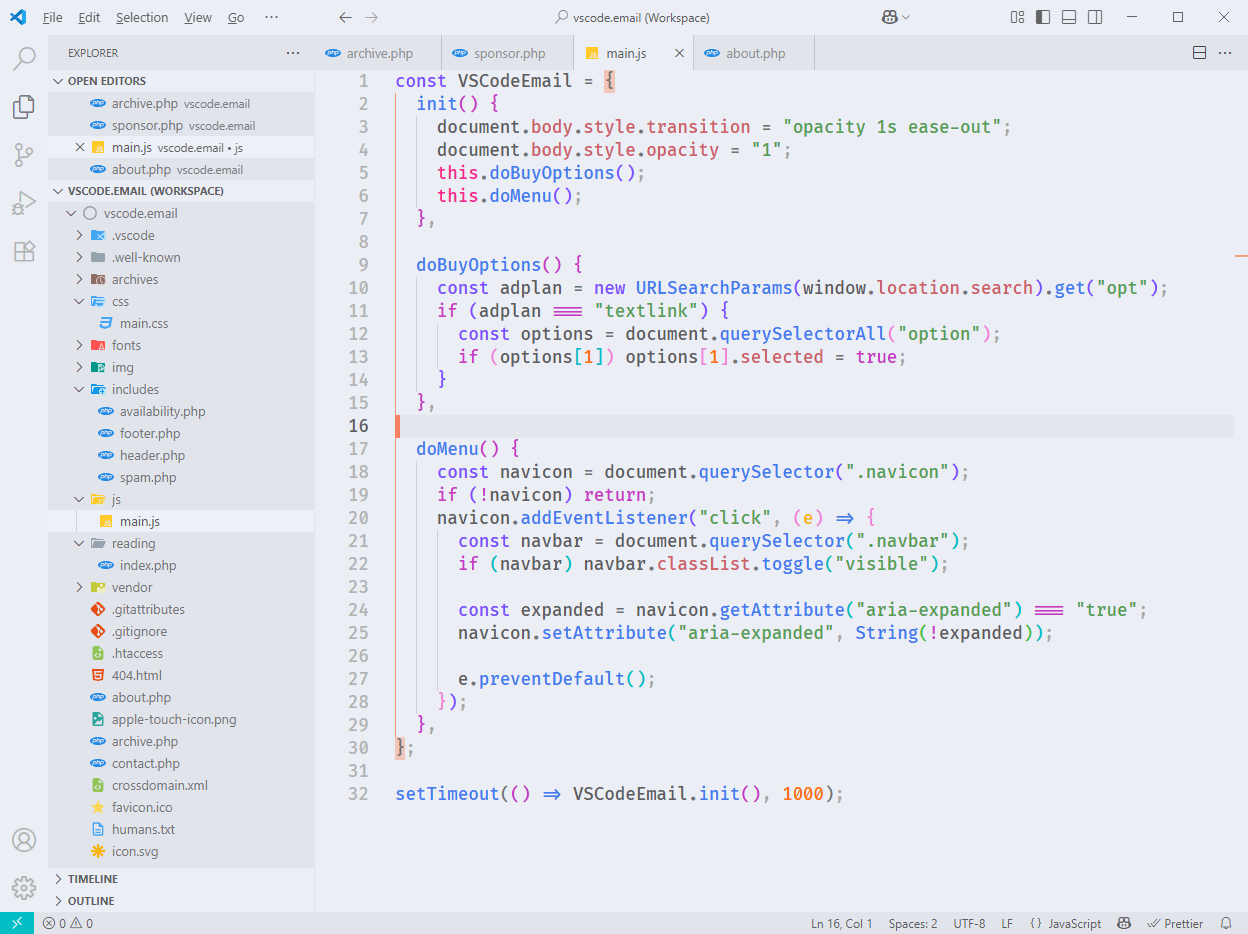 Eva Theme for VS Code