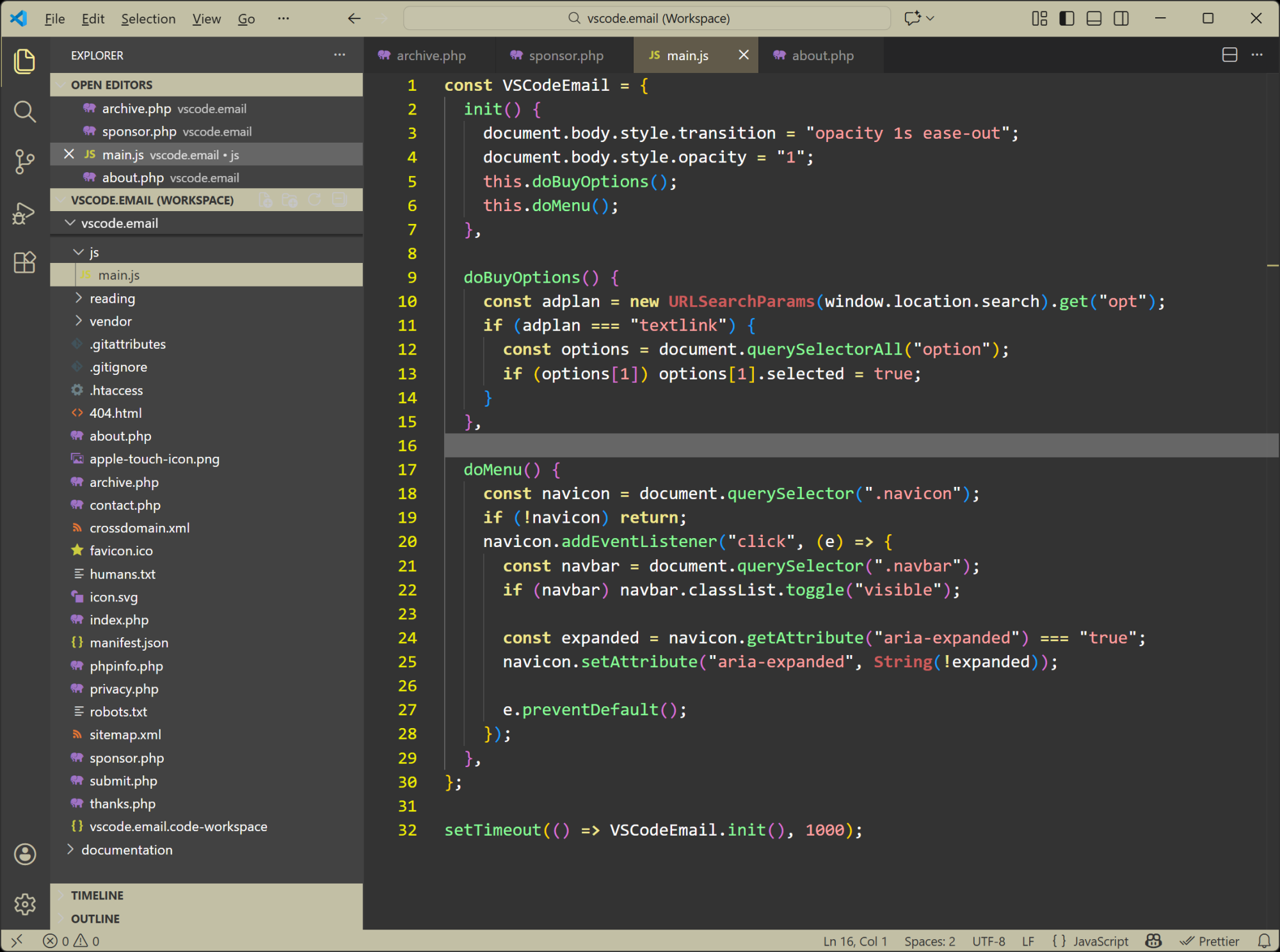 Desert Vim Theme for VS Code