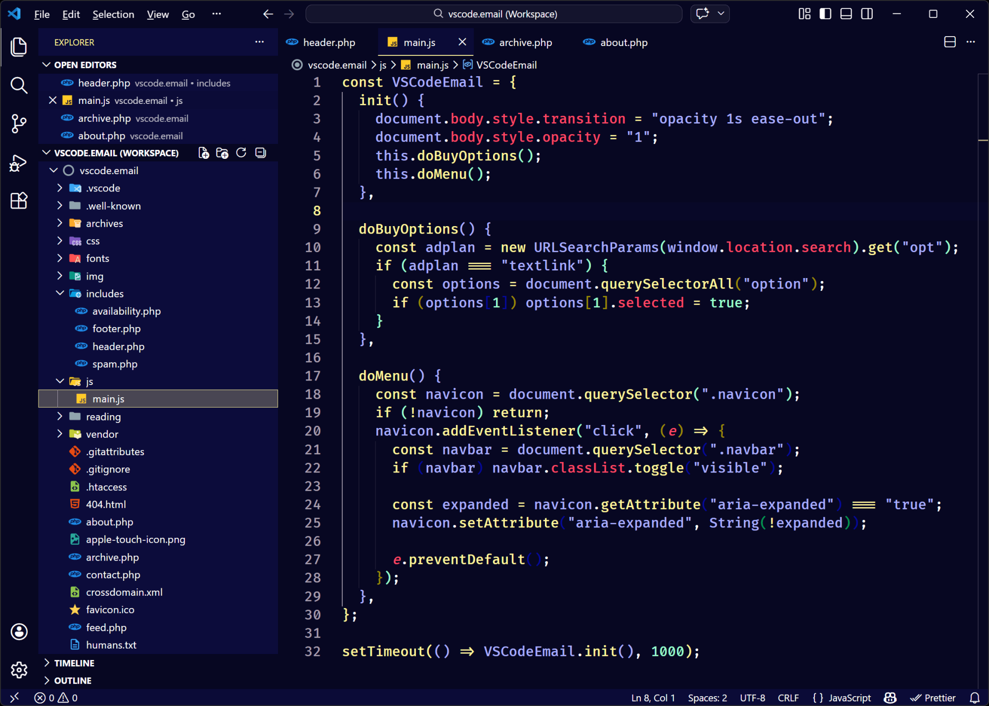 Noctalia Theme for VS Code